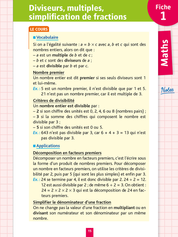 Objectif Brevet Fiches Tout-en-un 2023