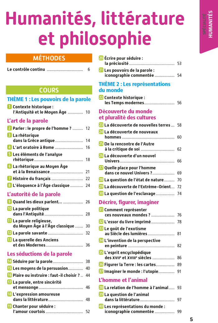Objectif Bac 2023 - 1re Spécialités littéraires Toutes les matières