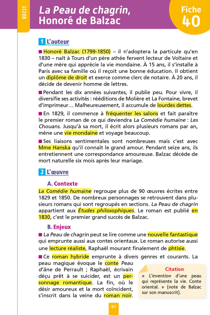 Objectif Bac Fiches détachables Français 1re Bac 2023