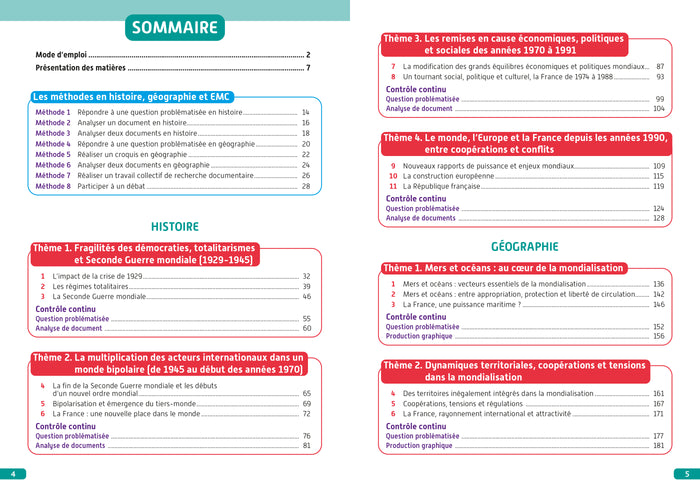 Objectif BAC Histoire-Géographie et EMC Tronc commun Tle