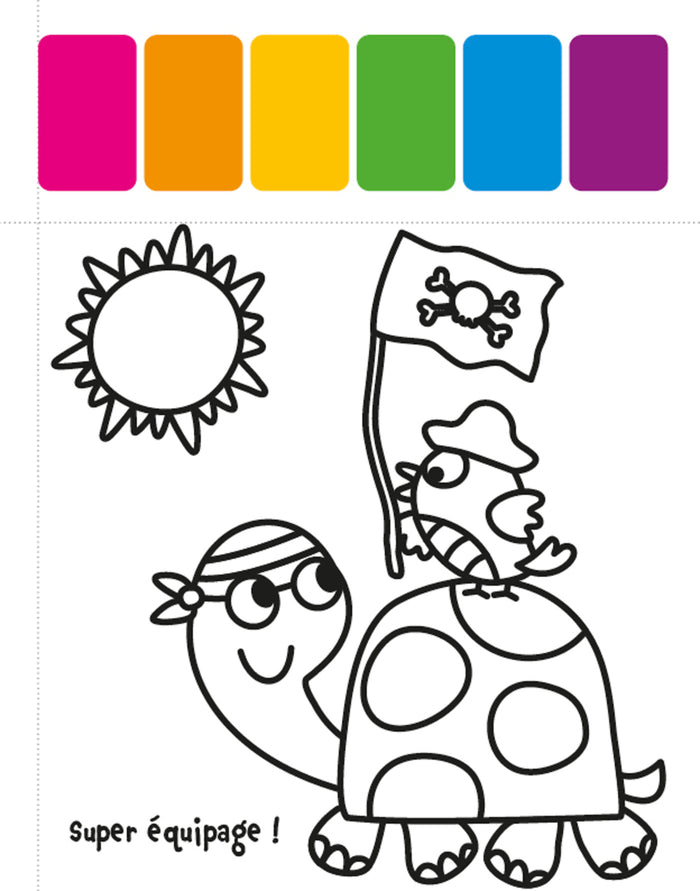 Première palette de peinture - Pirates