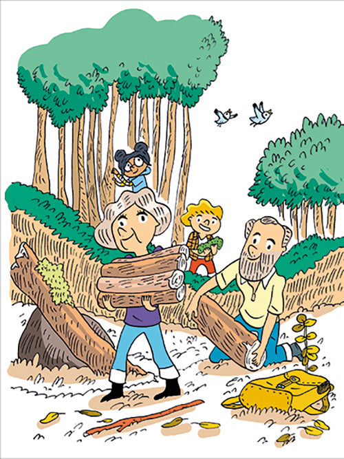 La cabane avec papi et mamie