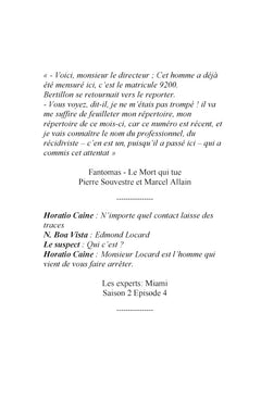 Petites histoires de la police technique et scientifique