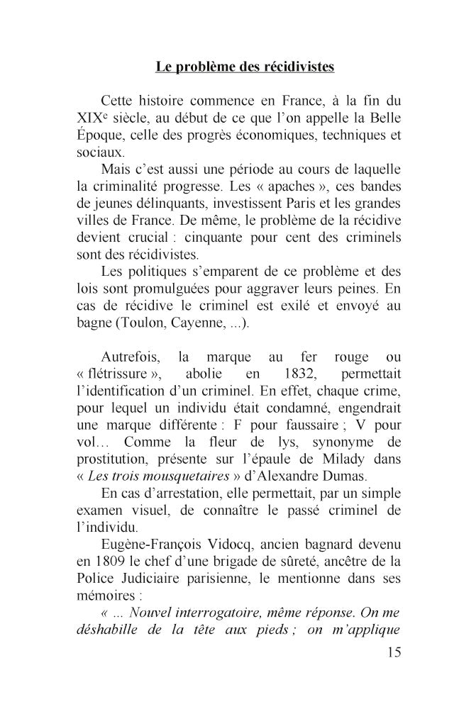 Petites histoires de la police technique et scientifique