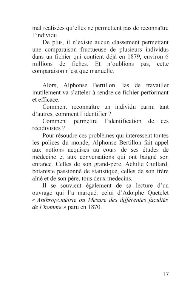 Petites histoires de la police technique et scientifique