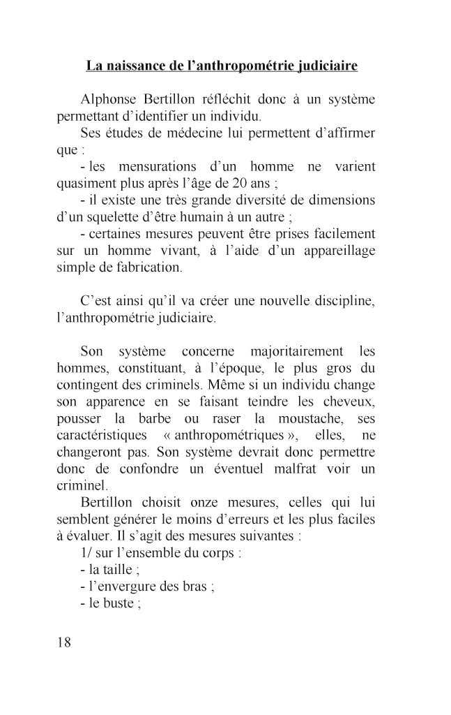 Petites histoires de la police technique et scientifique