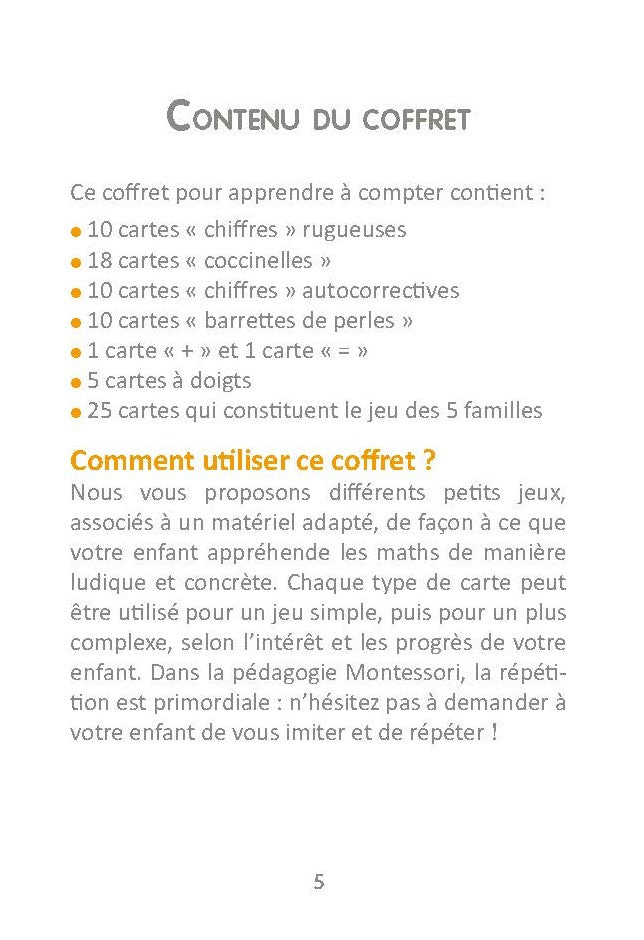 Mes cartes Montessori : Chiffres rugueux