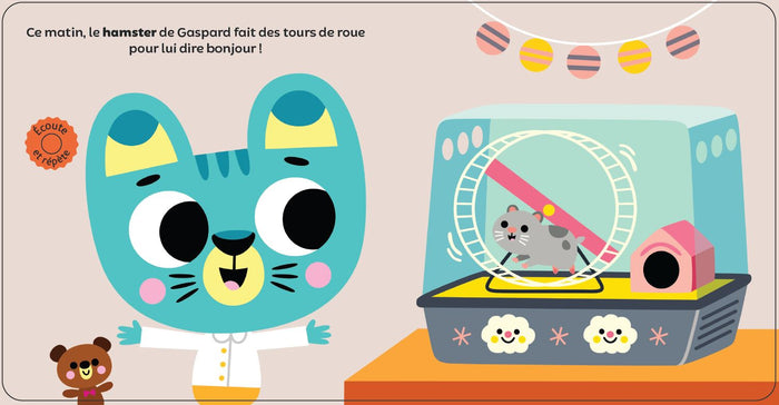 Gaspard découvre les animaux de la maison