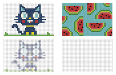 Mes grands coloriages - Pixels