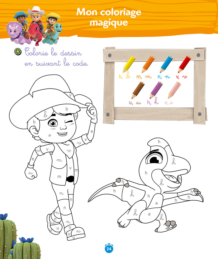 Dino Ranch - J'apprends les petites lettres - Grande Section