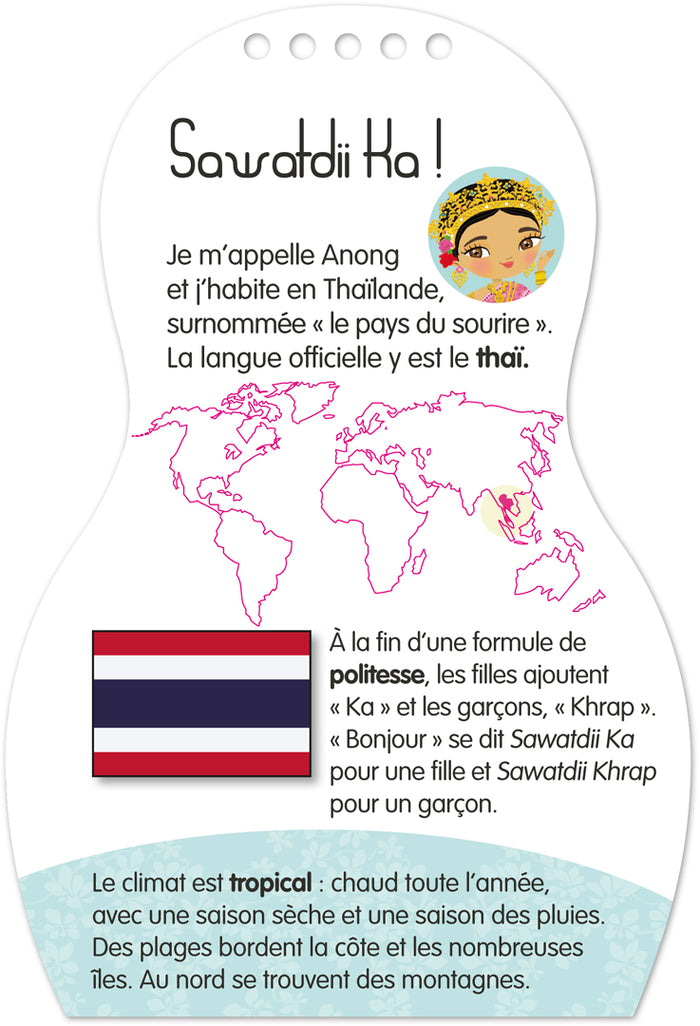 Minimiki - Carnet créatif - Anong en Thaïlande