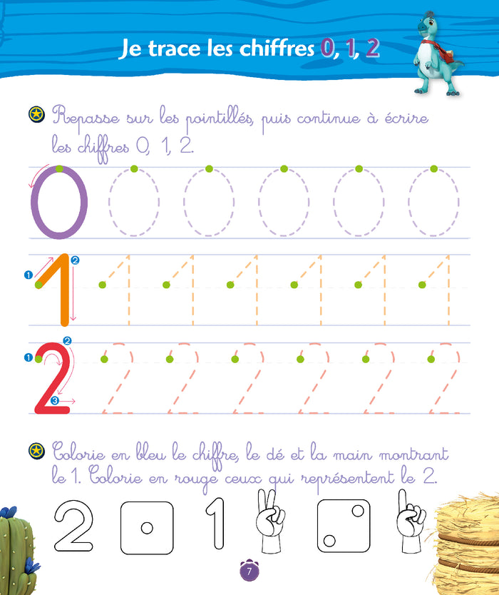 Dino Ranch - J'apprends les premiers nombres - Moyenne Section