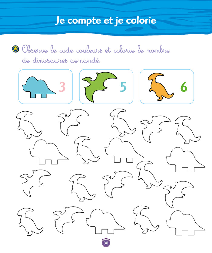 Dino Ranch - J'apprends les premiers nombres - Moyenne Section