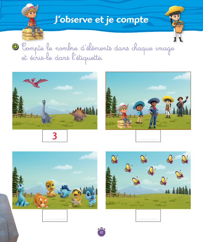 Dino Ranch - J'apprends les premiers nombres - Moyenne Section
