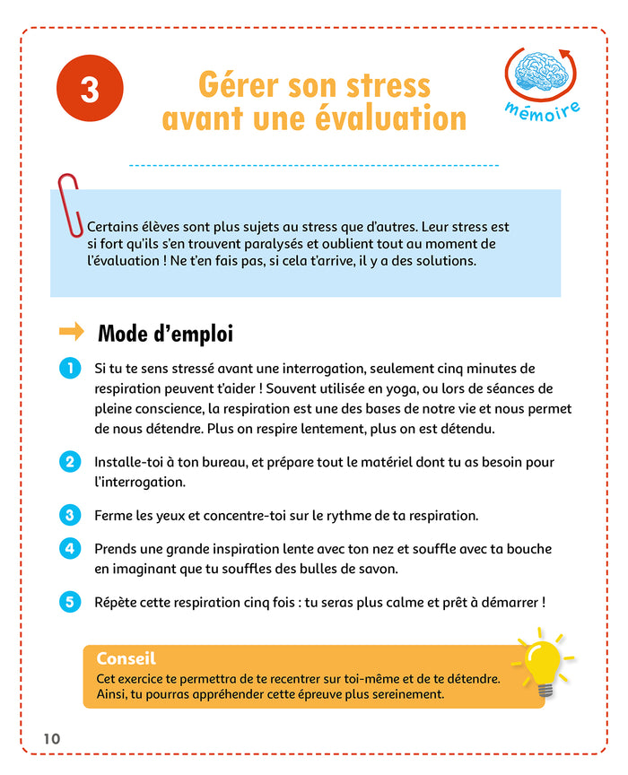 Mon kit 100 % réussite spécial dys au collège (+ autocollants)