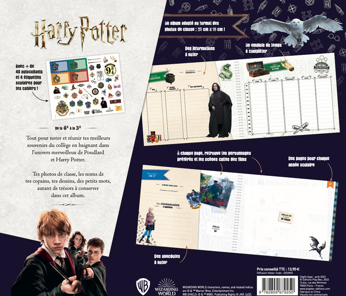 Harry Potter - Mon album photos de classe Collège