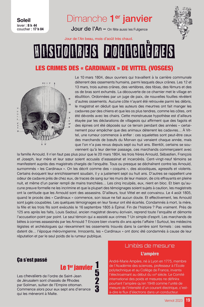 Almanach Vermot 2023