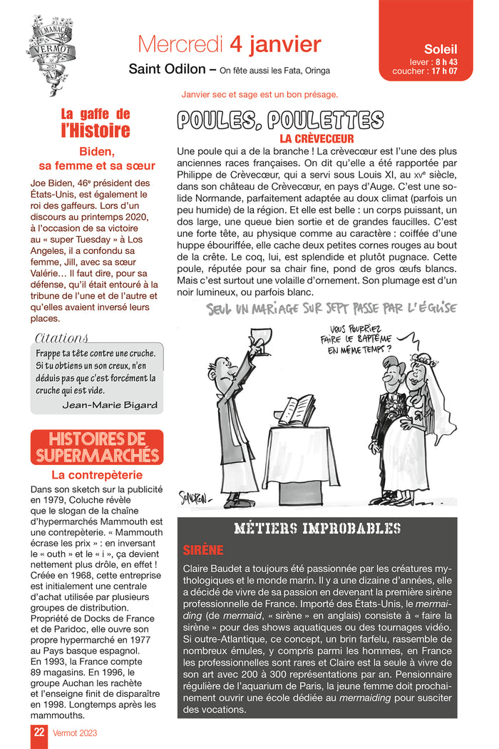 Almanach Vermot 2023