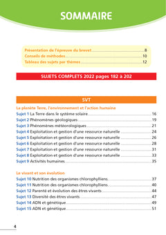 Annales Brevet 2023 - Sciences