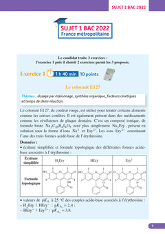 Annales Objectif BAC 2023 - Spécialité Physique-Chimie