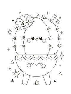 Kawaii bloc à colorier