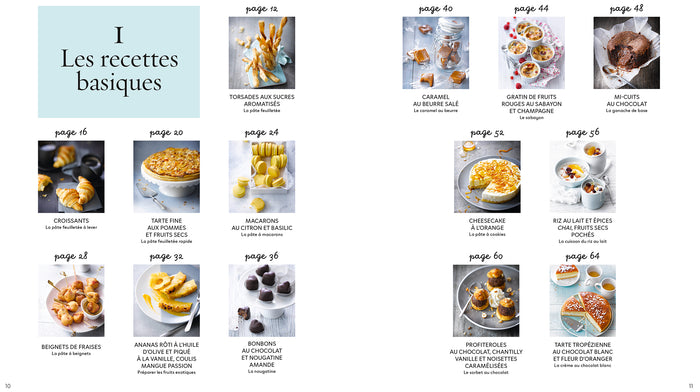 Desserts pâtissiers comme un chef