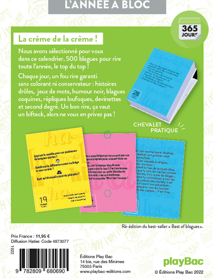 Calendrier Best of blagues en 365 jours - L'Année à bloc