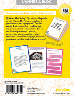 Calendrier 365 jours de Culture générale - Année à bloc