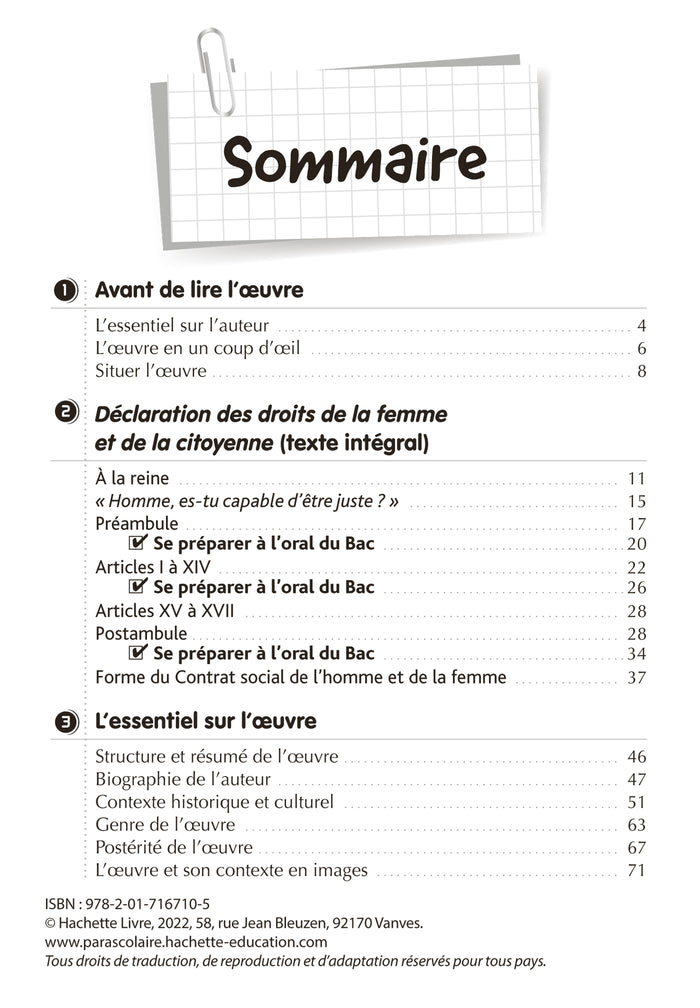 Déclaration des Droits de la femme et de la citoyenne, Olympe de Gouges