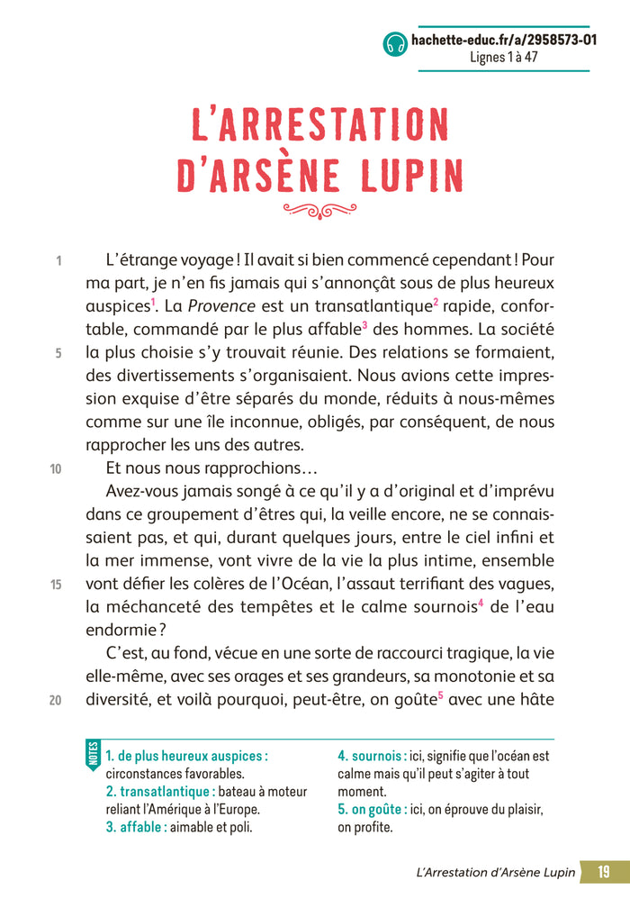 Bibliocollège - Arsène Lupin "Gentleman cambrioleur"