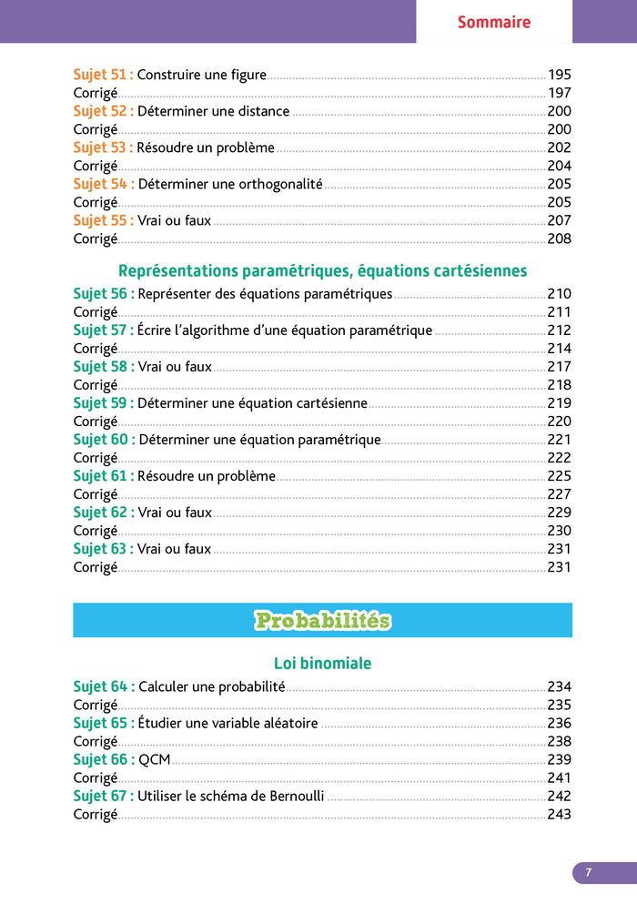 Annales Objectif Bac 2023 - Spécialité Maths