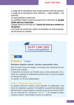 Annales Objectif Bac 2023 - Spécialité Maths