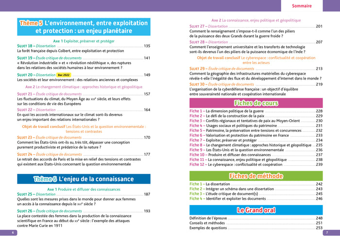 Annales Objectif BAC 2023 - Spécialité HGGSP