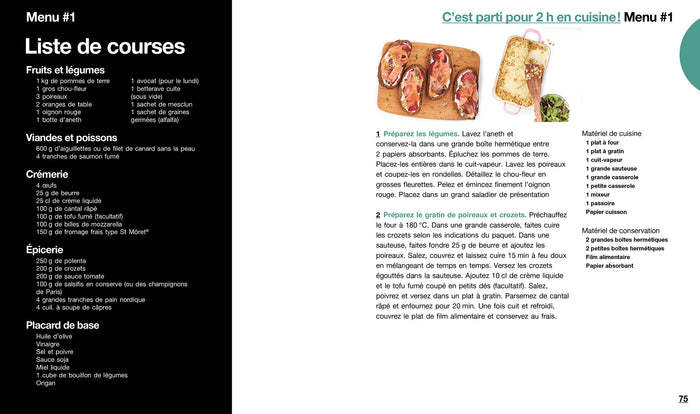 2h en cuisine pour toute la semaine Light