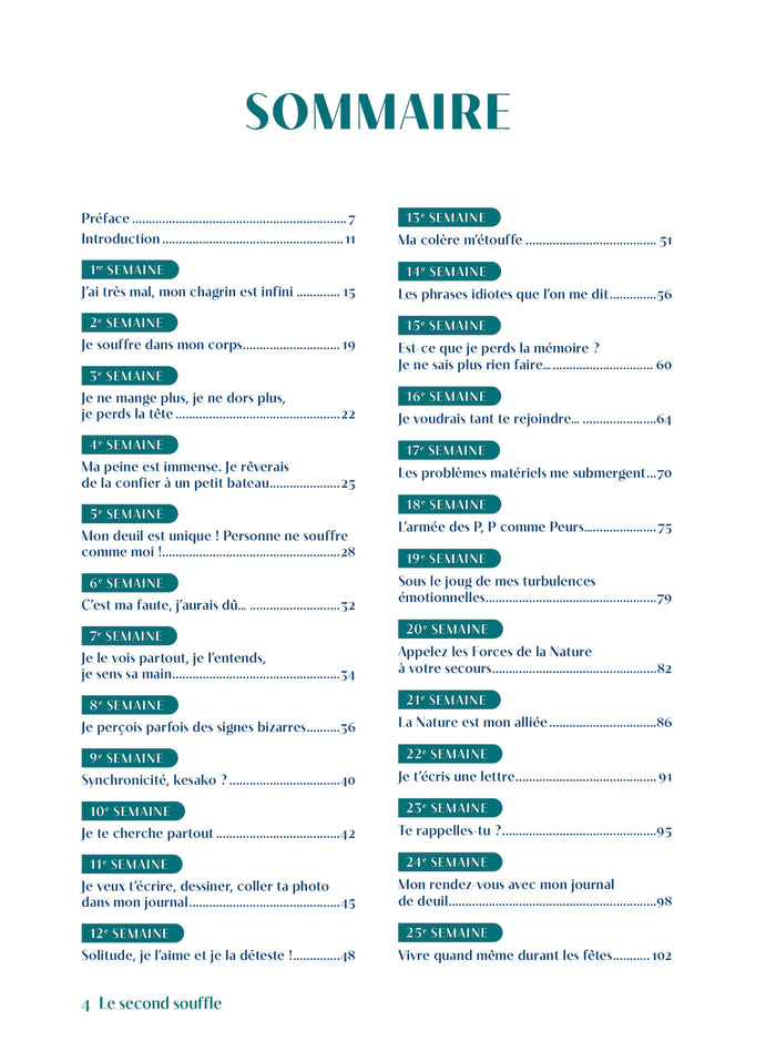 Le second souffle - Mon journal pour réapprendre à vivre avec le deuil