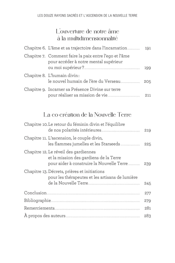 Les 12 rayons sacrés et l'ascension de la nouvelle terre