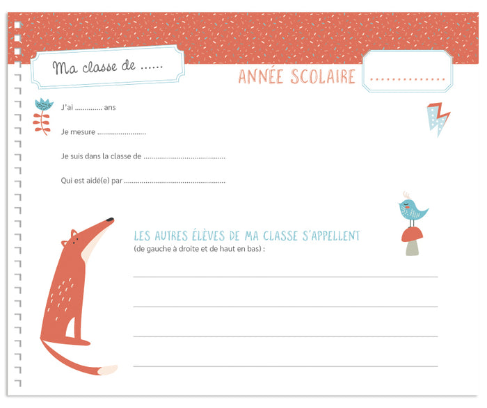 Mon album photos de classe - De la maternelle au lycée - 2025