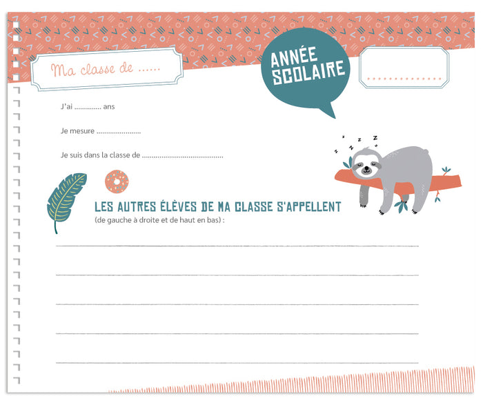 Mon album photos de classe - De la maternelle au lycée - 2025