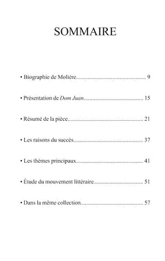 Fiche de lecture Dom Juan de Molière