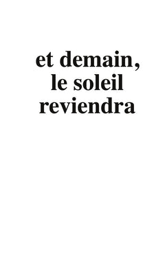 Et demain, le soleil reviendra