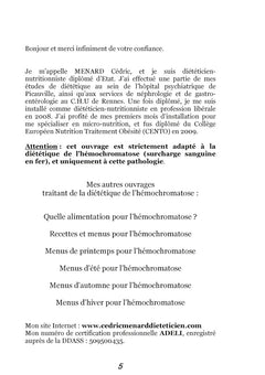 Dictionnaire alimentaire de l'hémochromatose