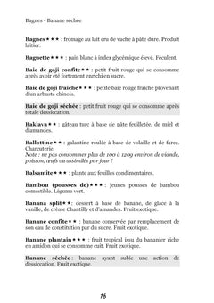 Dictionnaire alimentaire de l'hémochromatose