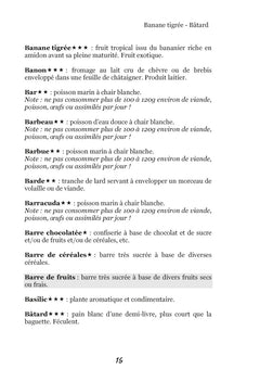 Dictionnaire alimentaire de l'hémochromatose