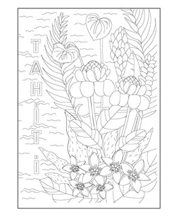Tahiti - 100 dessins à colorier
