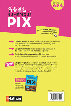 Réussir la certification PIX - Le numérique pour tous (Pix niveaux 4-5-6)