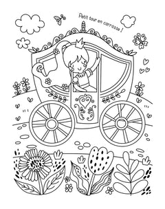 Mes planches d'artiste à colorier - Merveilleuses princesses