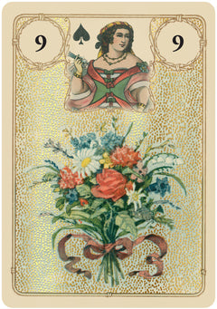 Coffret Oracle Lenormand doré