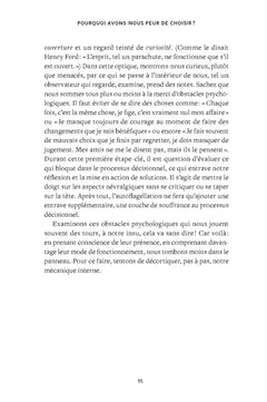 La peur de choisir