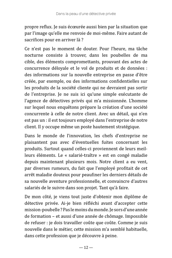 Dans la peau d'une détective privée