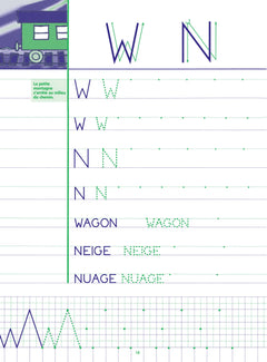 Mon cahier d'écriture pour gaucher CP